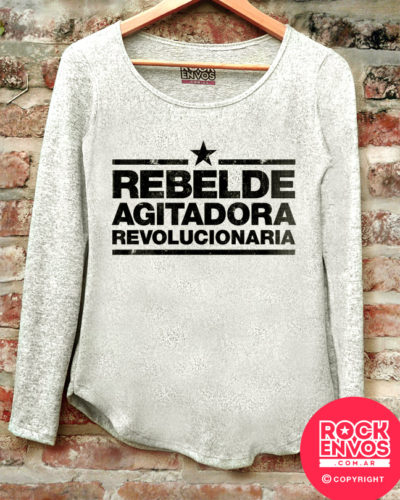 Buzo de lanilla Rock en Vos Callejeros – Rebelde agitadora revolucionaria art: MBU-0012
